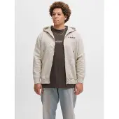 Jack&Jones PLUS Plus Size Felpa Con Cappuccio E Zip Stampato