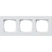 Gira 0213295 Telaio di copertura 3f piatto E2 bianco puro (213295)