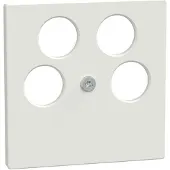 Merten Piastra centrale pws/gl f.Antenn.box 4hole 296519