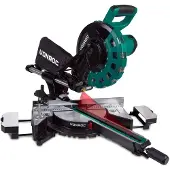 Vonroc Troncatrice legno radiale 2200W - 254mm | Con laser e luce LED