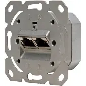 Kopp Netzwerkanschlussdose CAT6 2 gertrennte Steckanschlüsse (920100183)