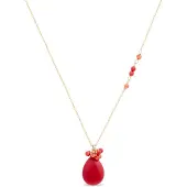 Luxenter Collana 'Adak' rosso