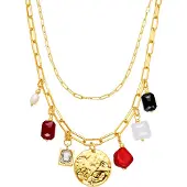 Luxenter Collana 'Lyho' rosso