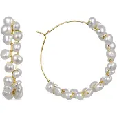 Luxenter Orecchini 'Milba' bianco perla