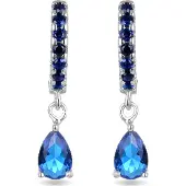 Luxenter Orecchini 'Intheon' blu scuro
