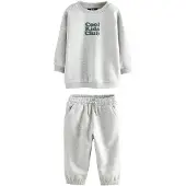 Next Tuta da jogging grigio sfumato / verde scuro