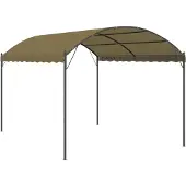 Syfax Gazebo 4x3x2,6 m Grigio Talpa 180 g/m²
