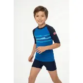 TROLLKIDS Kid's Haukland T Lycra Bambini (92, blu)