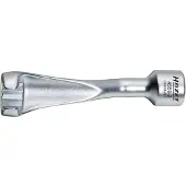 Hazet Chiave per tubi ad iniezione 4550-2 quadrata cava 12,5 mm (1/2 pollice) profilo esterno a doppio esagono 19