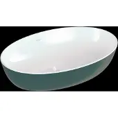 Villeroy & Boch Vasque à poser Artis, ovale, sans trop-plein, 610x410mm, 419861BCS7, 419861BCS7