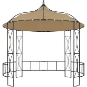 Syfax Gazebo 300x290 cm Grigio Talpa Rotondo