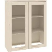 Syfax Piano Credenza HAMAR ambra 85x35x100 cm Legno Massello di Pino