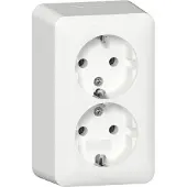 Gira Steckdose SCHUKO 478013 2f AP RW (478013)