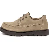Birkenstock per uomo. 1031884 Scarpe in Pelle Highwood Moc (Vestibilità Regolare) taupe (41), Basso, Camoscio, Stringhe, Casual