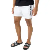 Emporio Armani Zoccoletto 'Logotape PVC Sliders' nero