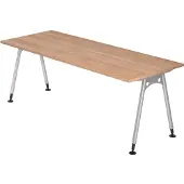 Bümö Scrivania Serie A - Finitura: noce, Dimensioni: 200 x 80 cm