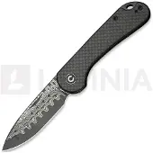CIVIVI Elementum Slip Joint C18062AJ-DS1 Damascus, Twill Carbon, coltello da tasca slipjoint