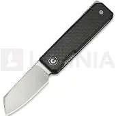 CIVIVI Kukei, Black G-10 with Twill CF Overlay, Satin