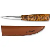 Roselli Carving knife RIR112 Carbon Steel, Curly birch, coltello da intaglio del legno