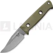 Benchmade Mini Bushcrafter 165-1, CPM-S30V, OD Green G10, coltello da bushcraft, design di Sibert