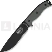 ESEE Model 6 Serrated 6S coltello da sopravvivenza con fodero nero + gancio per cintura