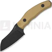 Kizer Cutlery Coltello Bulldog Fix 14C28N, Brown G-10, Black Stonewash