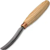 BeaverCraft Tools Compact long bent gouge. Sweep no 6 (15mm)