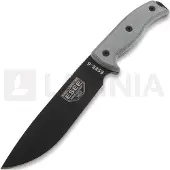 ESEE Model 6 black blade, manico grigio 6P-B con fodero nero + gancio per cintura