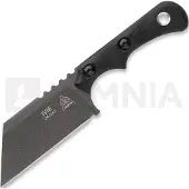 Tops knives Ivie IV-01, 1095 Tungsten Cerakote, Black Canvas Micarta, coltello da collo, Cody Ivie design