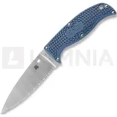 Spyderco Enuff 2 FB31SBL2K390 K390, Blue FRN, coltello fisso dentellato