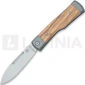 FOX Gunstock FX-558 OL Satin Böhler M390, Olive Wood, coltello da tasca slipjoint
