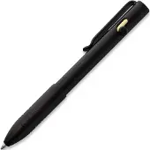 Big Idea Design Bolt Action Pen BA-DLC Black DLC Titanium, auto adjusting everyday carry pen, penna EDC autoregolabile
