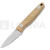 Böker Plus Five Point Nine 02BP0008 Stonewashed 440C, Brown Micarta, coltello fisso