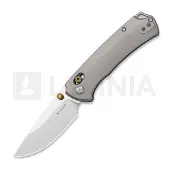 Kizer Cutlery Coltello pieghevole T1 CD M390, Gray Titanium, Satin