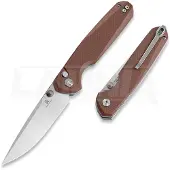 Bestechman Coltello pieghevole Velix - Satin + Stonewash - G10, marrone