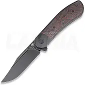 Bestech Coltello pieghevole Vestige - Blackwash - Red Marble CF
