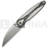 We Knife Zenthra, Satin&Gray Ti/Aluminum Foil CF, Satin