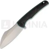 VDK Knives Coltello pieghevole Vice Linerlock, green carbon fiber