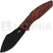 Bestech Coltello pieghevole Lockness - Blackwash - G10, nero, arancione