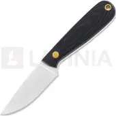 Brisa Coltello da collo Necker 70 Full Flat, black micarta