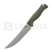Benchmade Meatcrafter 6", 15505-04 Trailingpoint Stonewashed CPM154, Dark Olive SantoPrene, coltello da caccia