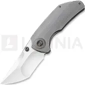 We Knife Coltello pieghevole Thug, satin, grigio