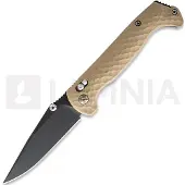 Toor Coltello pieghevole Dropwing, Coyote Tan G-10, Black Gun-Kote