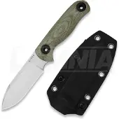 Kizer Cutlery Coltello Drop Bear Fix 3 14C28N, Green Micarta, Stonewash