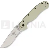Ontario Coltello pieghevole RAT-1, desert tan/satin, dentatura lama