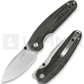 Kizer Cutlery Coltello pieghevole Meteora Nitro-V, Black Micarta