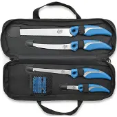 Camillus Coltello da pesca Cuda 6pc Knife/Sharpener Set