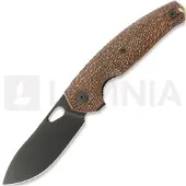 GiantMouse Coltello pieghevole ACE Jagt Burlap Micarta, PVD