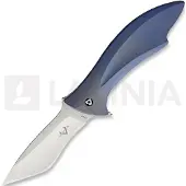 V Nives Coltello pieghevole Deplorable Framelock, blu