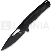 CMB Made Knives Coltello pieghevole Spear Framelock CF, nero